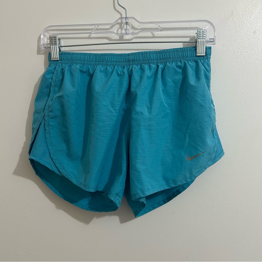 Nike Dri-Fit Women's Running Shorts Light Blue Size XS Athletic Lined